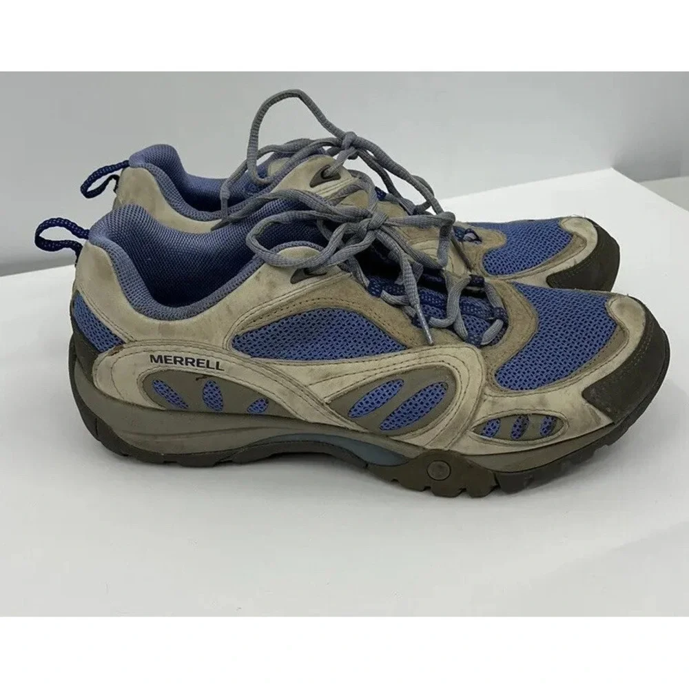Merrell Silver Lining Blue Walking Hiking Shoes Women's Size 10 Trail